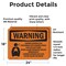 Signmission Carbon Dioxide Gas Discharge With Symbol OSHA Warning Sign, Vinyl Decal, 24in W x 18in L, 2PK OS-2PACK-WS-D-1824-L-11997 - alternate 5